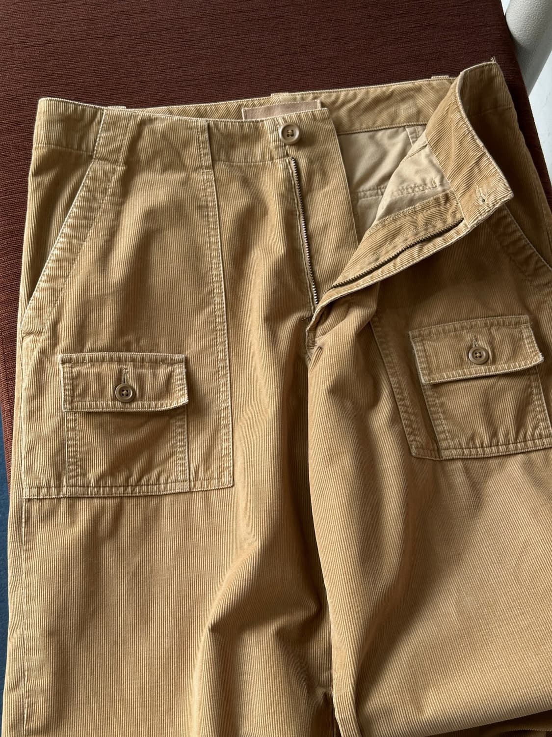 Narrow cord design fatigue pants 상품이미지7