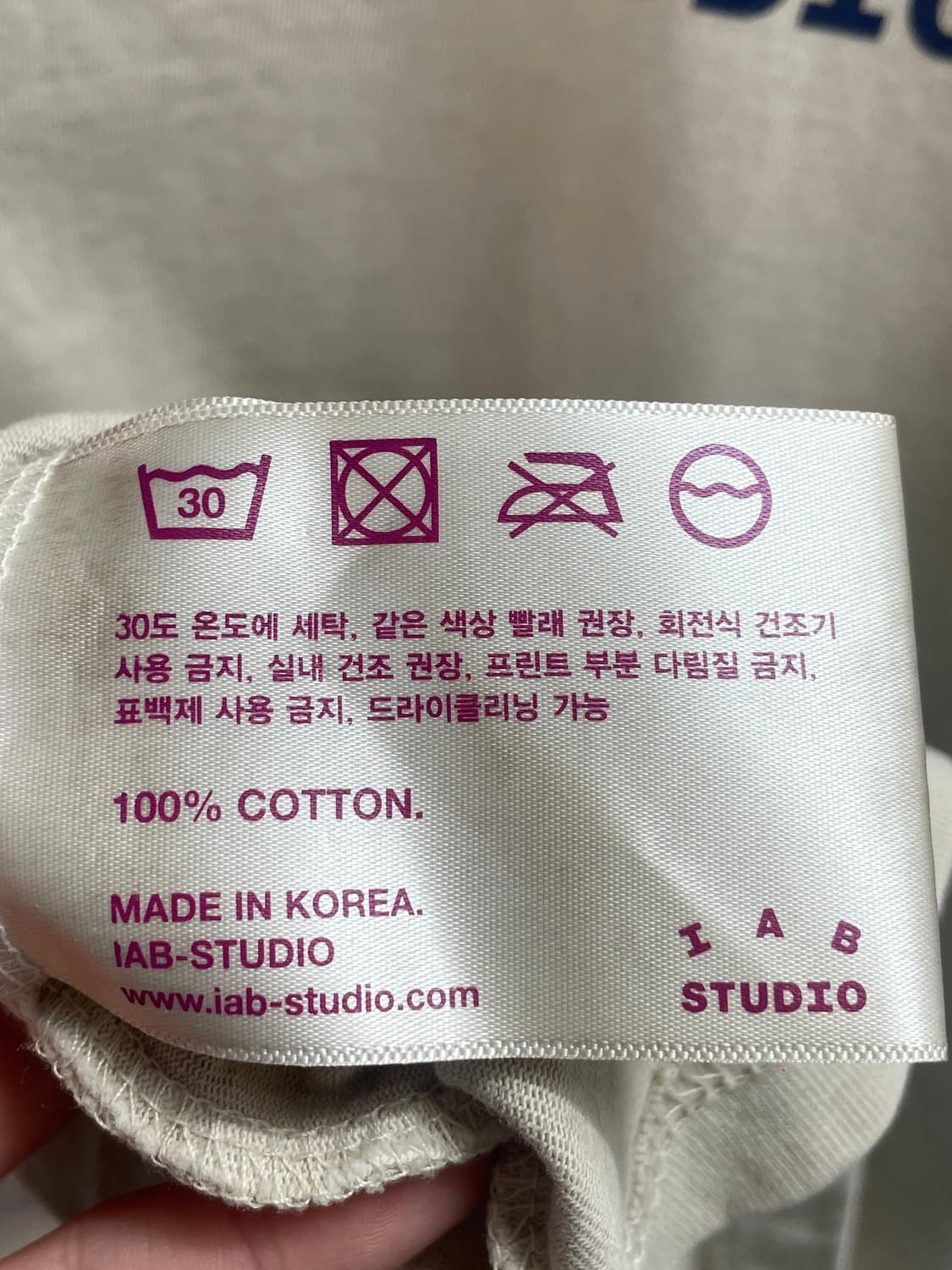 아이앱스튜디오 빅로고 반팔티 (on.602) 상품이미지8