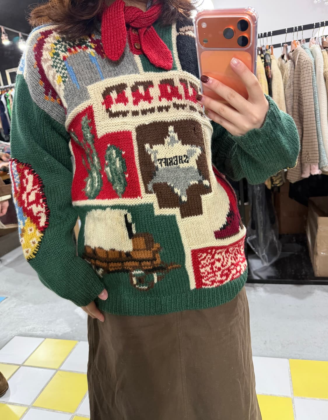 [m] wool 100% 크리스마스 니트 상품이미지1