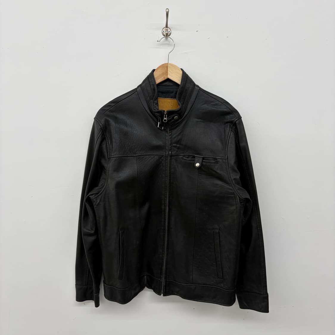 블랙 양가죽 자켓 라이더 스타일 남성 M 상품이미지1