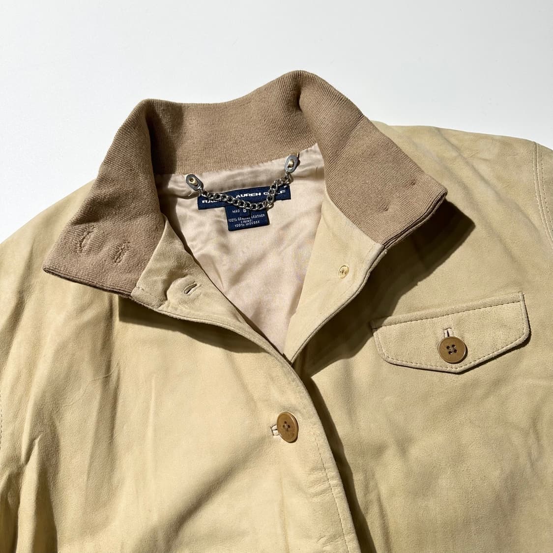 랄프로렌 레더 스웨이드 블루종 자켓 상품이미지4