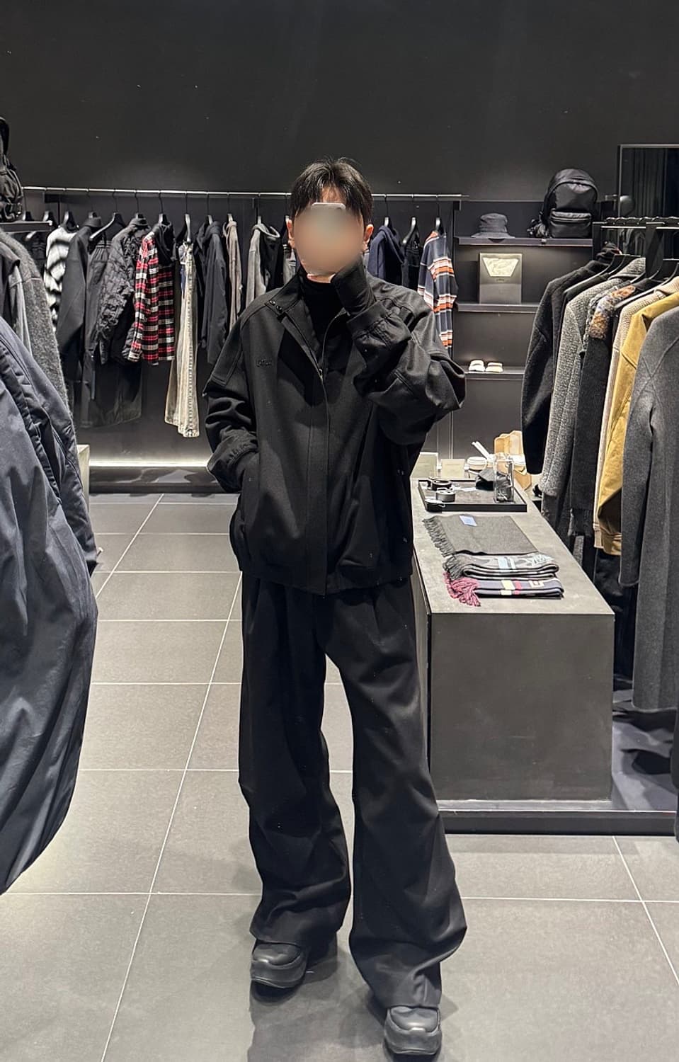 준지 26ss 솔리드 울 헤링턴 블루종 46 상품이미지1