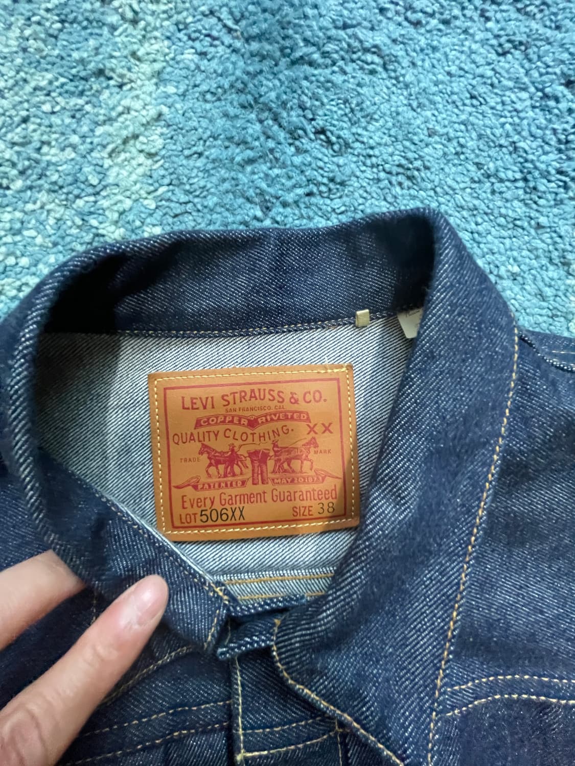 리바이스 lvc 타입1 리지드 506xx 트러커 상품이미지2