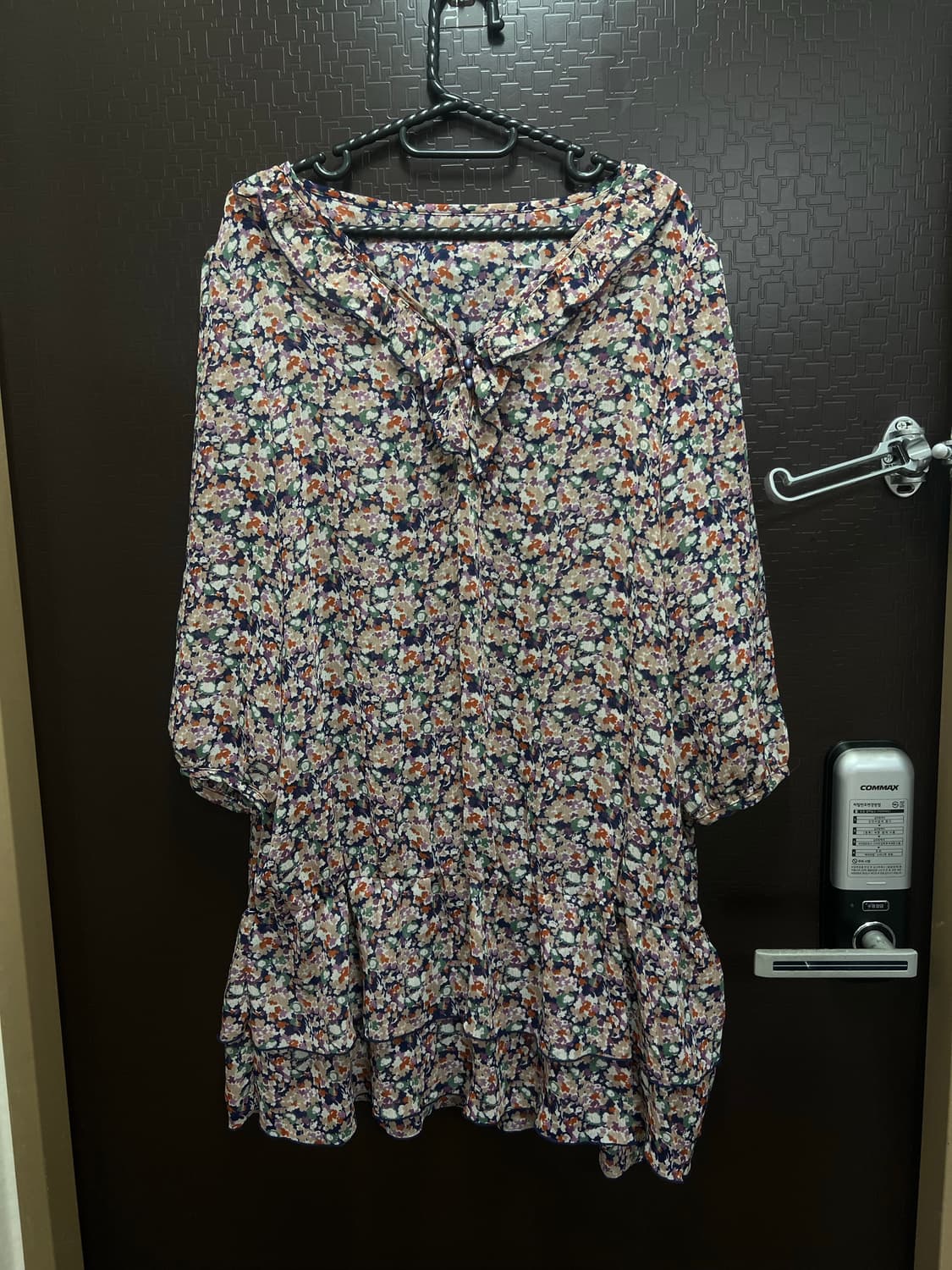 빈티지 모리걸 시스루 보라빛 블라우스원피스 free 상품이미지1