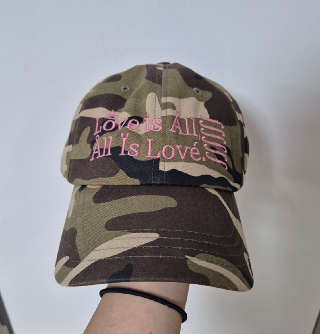 LOVE IS ALL CAMO BALL CAP 상품이미지3