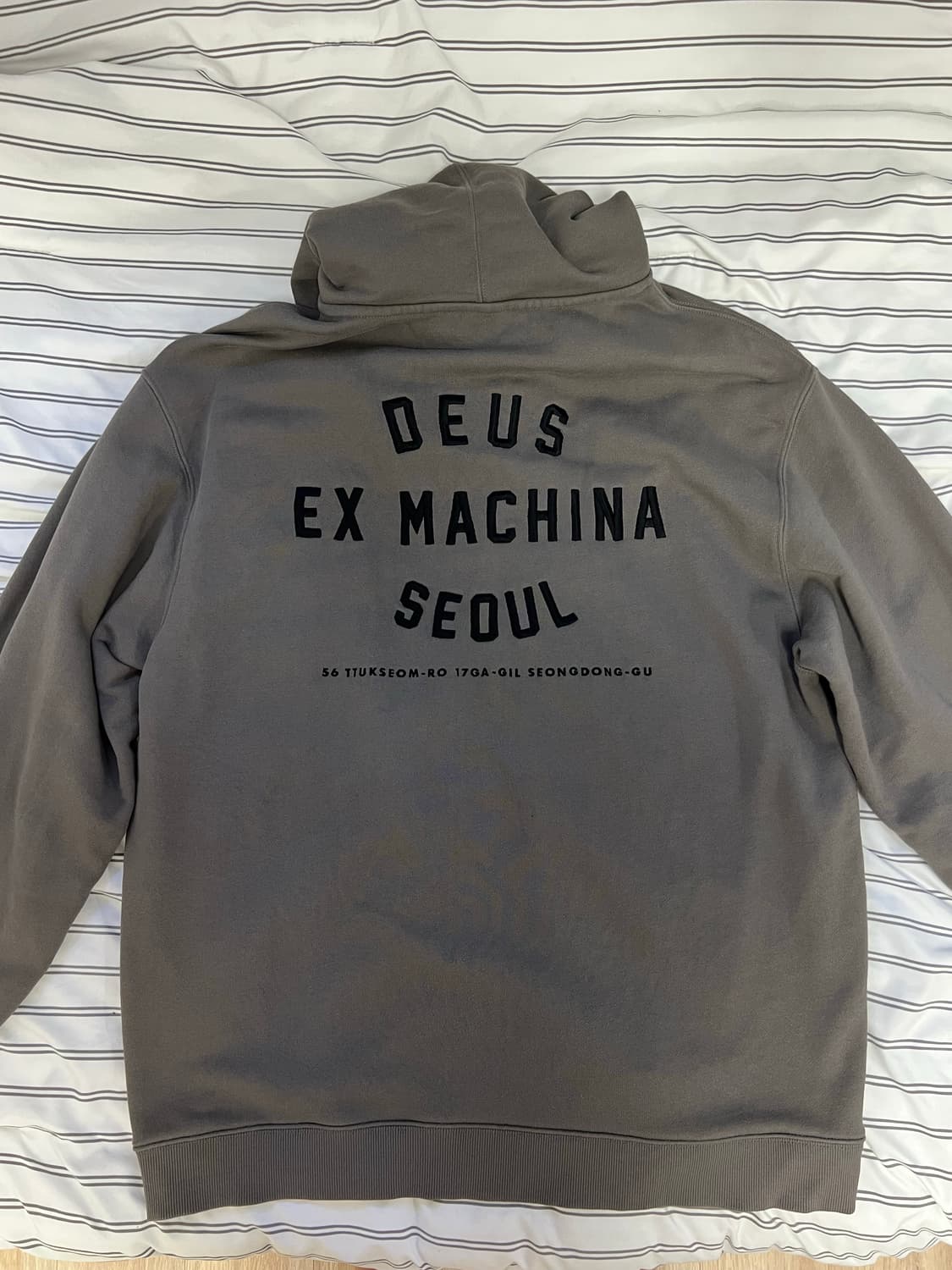 데우스 후드집업 차콜 2XL 상품이미지3