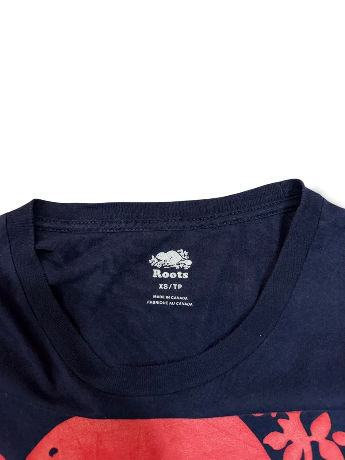 루츠 Roots 네이비 티셔츠 made in CANADA (S)   상품이미지5