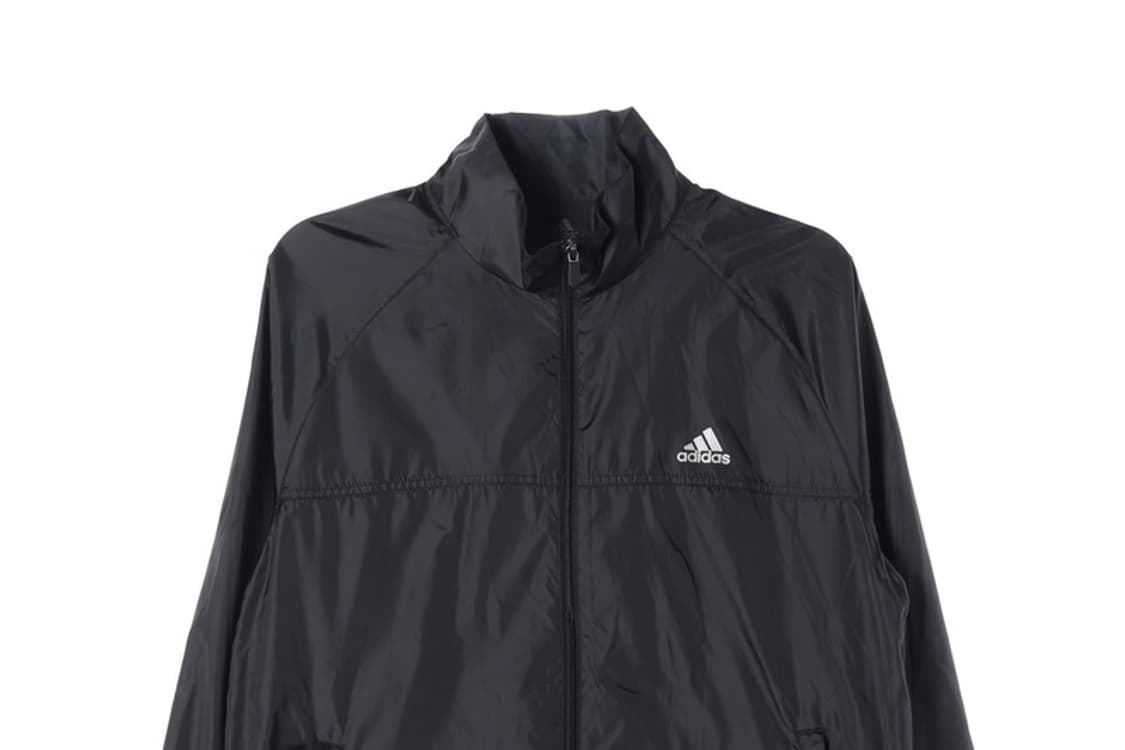 아디다스 블랙 미니멀 로고 윈드브레이커 L 상품이미지3