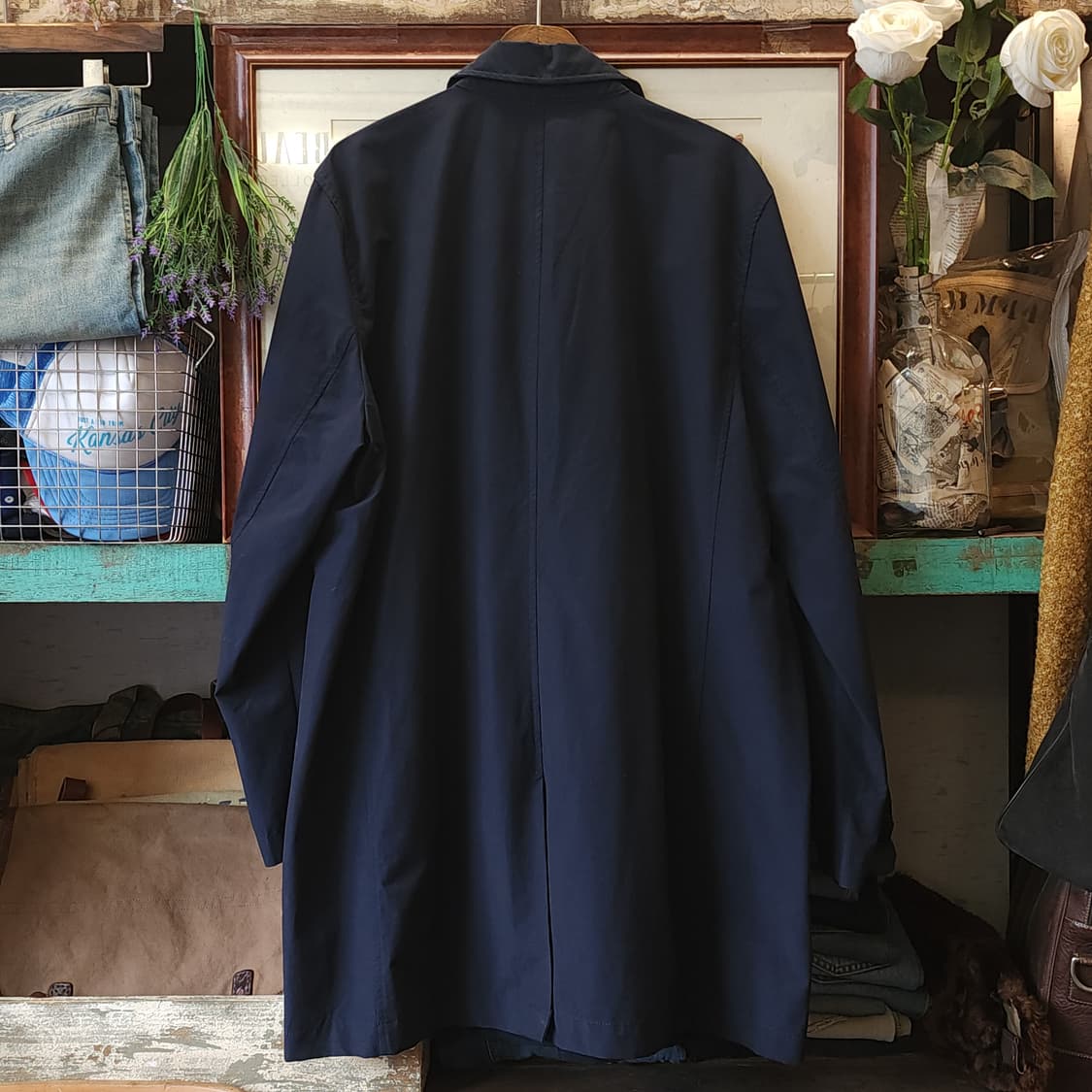 00s 갭 트렌치 코트 싱글 트렌치 네이비 빅사이즈 트렌치 코트 xl 상품이미지3