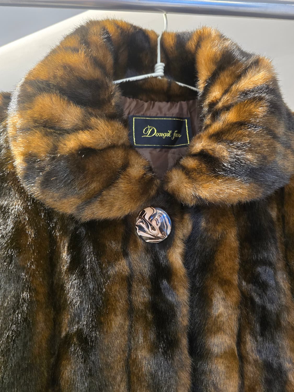 Dongil  Fur 밍크롱코트 브라운 상품이미지3