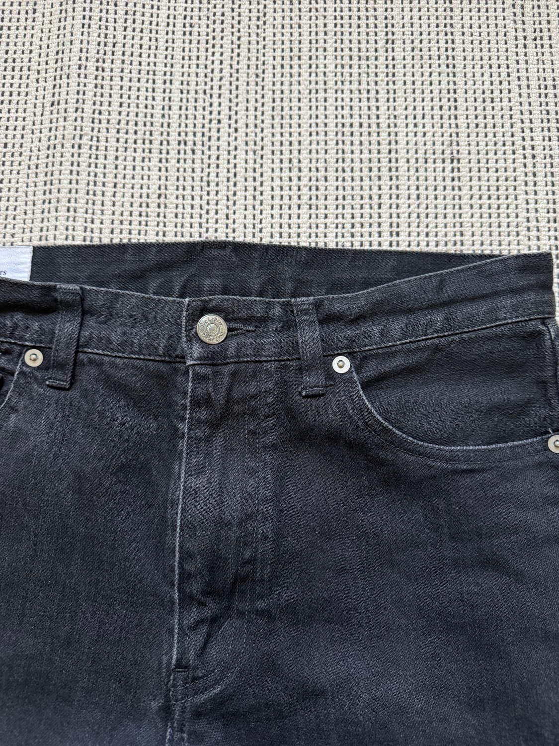 더 레터스 the letters 사이드 블랙 데님 팬츠 상품이미지4