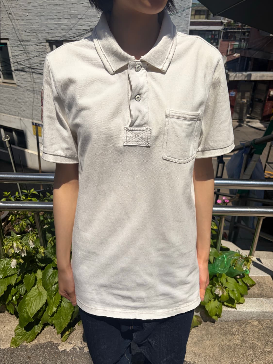 Tommy Hilfiger 79 백패치 퀼팅 카라 반팔 티셔츠 L 상품이미지2
