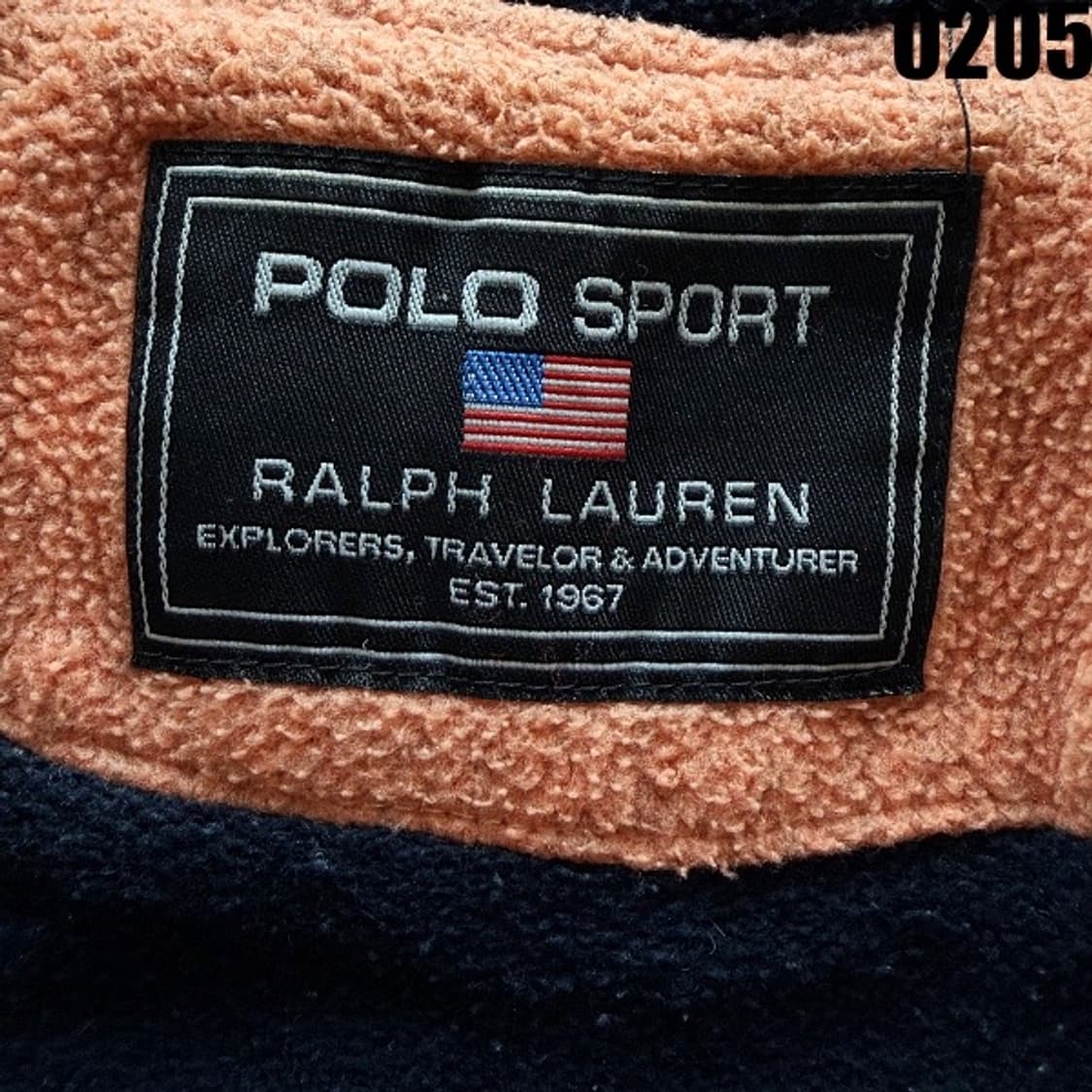 폴로 스포츠 플리스 오렌지 후드 집업 100-105 0205 상품이미지8