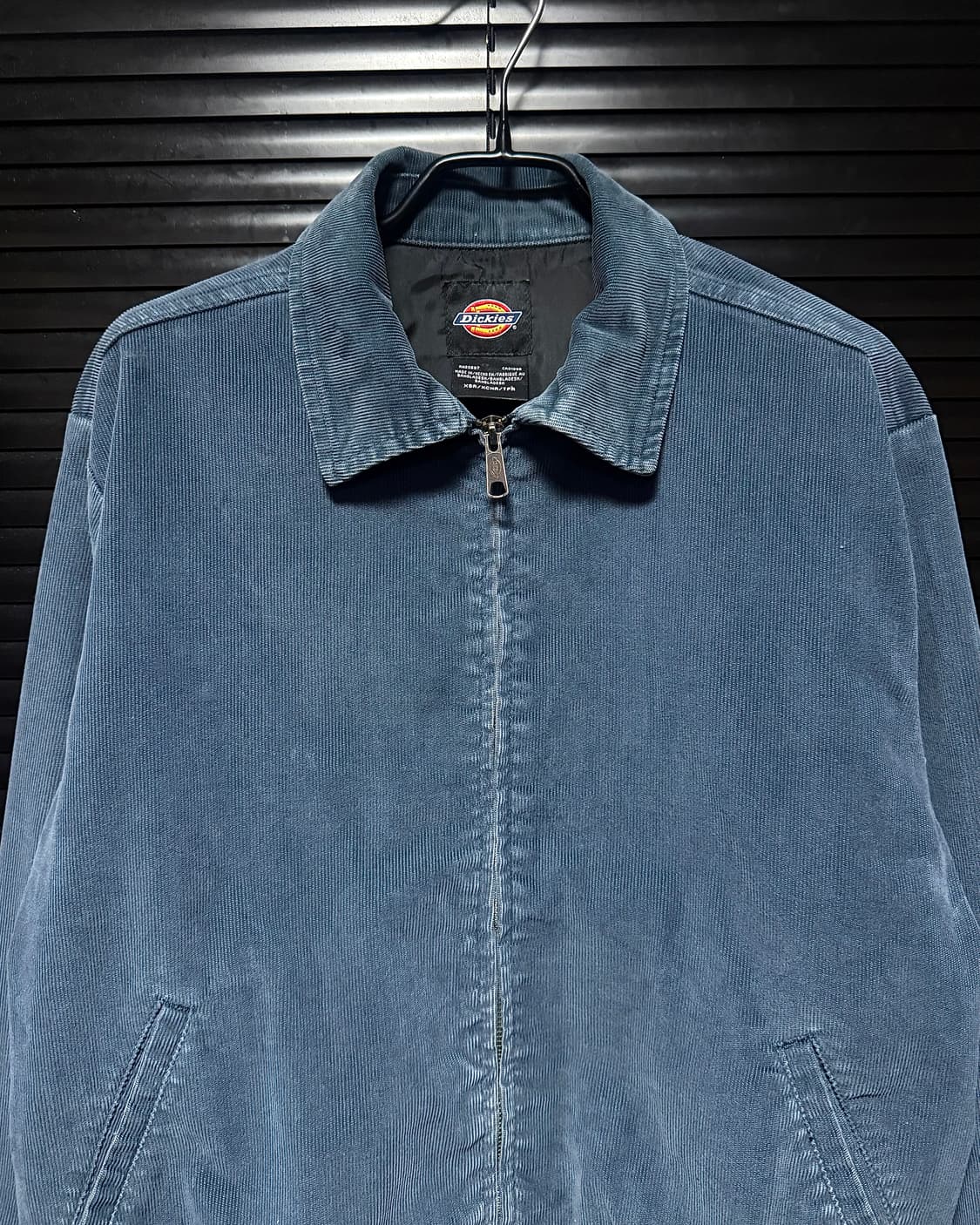 디키즈 블루 하늘 코듀로이 골덴 블루종 봄버 집업 워크 자켓 아이젠하워 상품이미지4