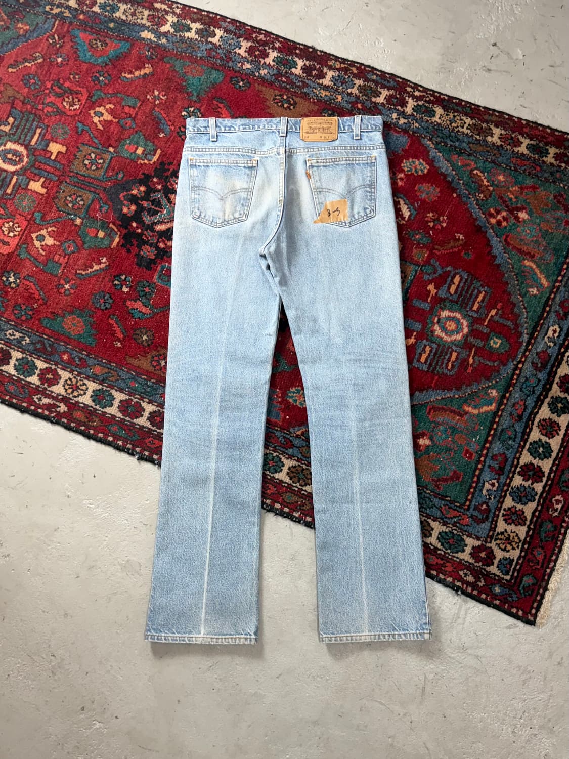 90's USA Made 빈티지 리바이스 517 오렌지탭 부츠컷 데님 상품이미지4