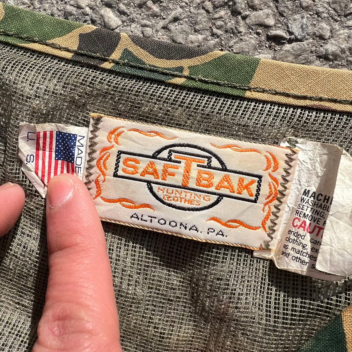 70’s Saftbak 덕 카모 헌팅 베스트 상품이미지9