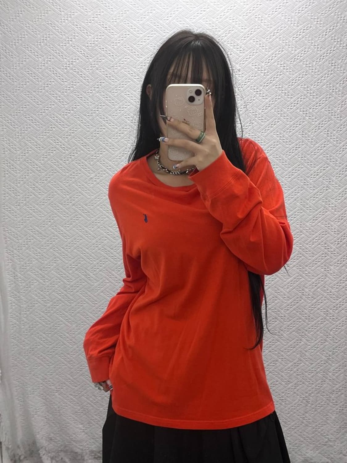 폴로 랄프로렌 Y2K 레트로 오렌지 롱슬리브 XL C07800 상품이미지1