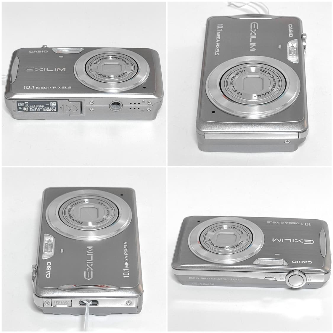 카시오 엑슬림 Z270 실버 빈티지디카 상품이미지5