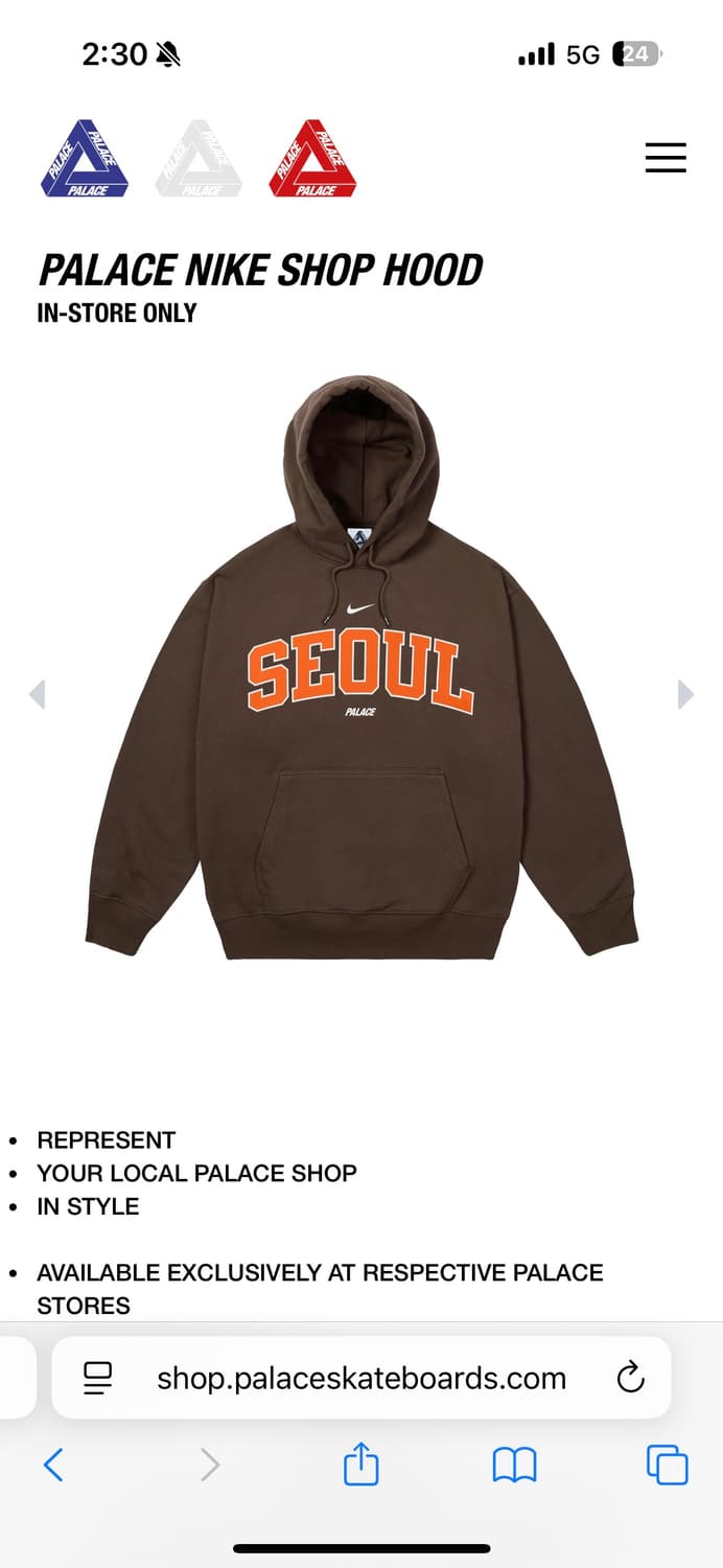 팔라스 나이키 서울 에디션 사이즈 라지 상품이미지1