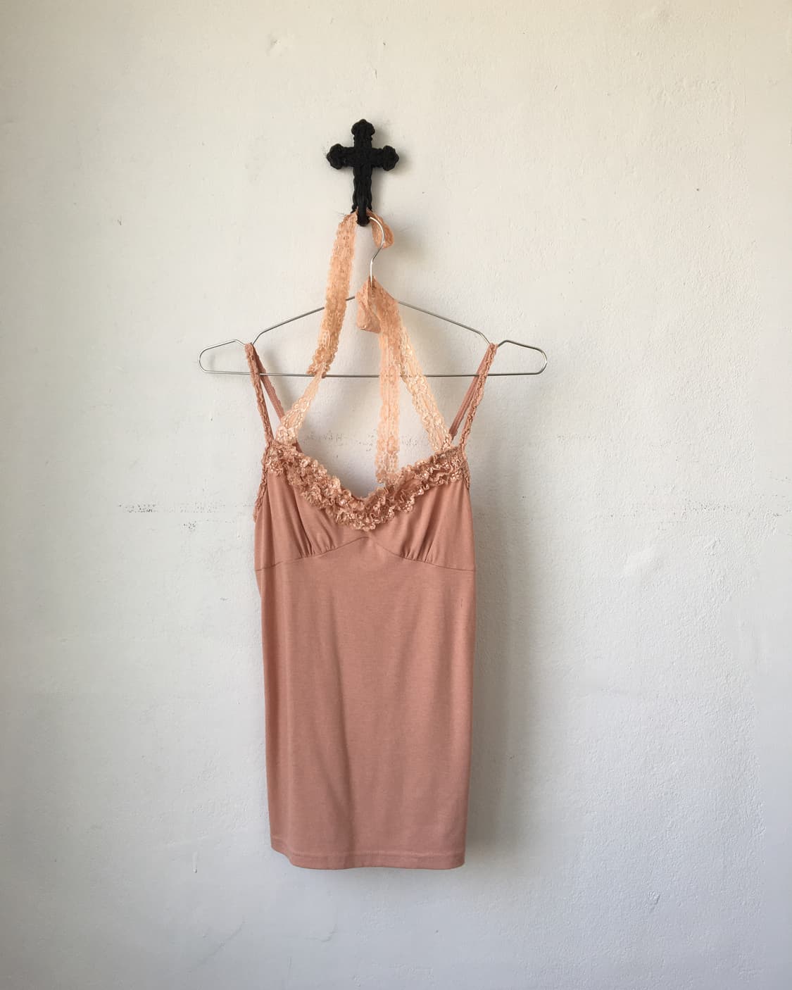 Tied point lace trimming sleeveless 상품이미지2
