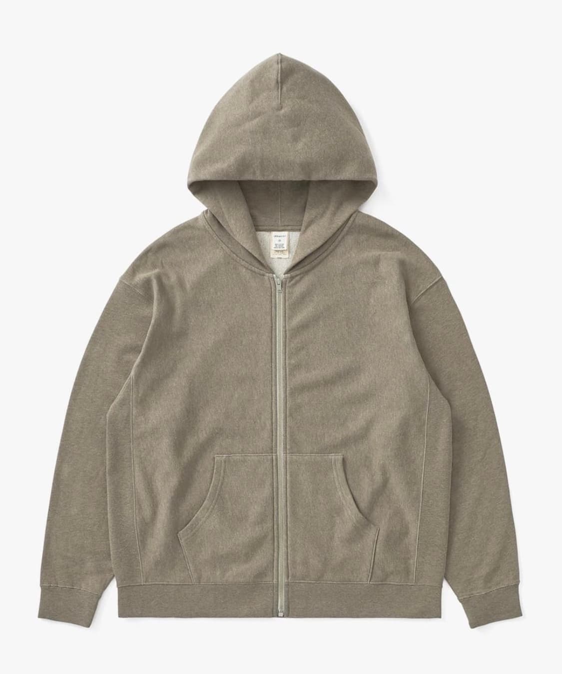 Khakis full zip pocket hoodie sage 상품이미지1
