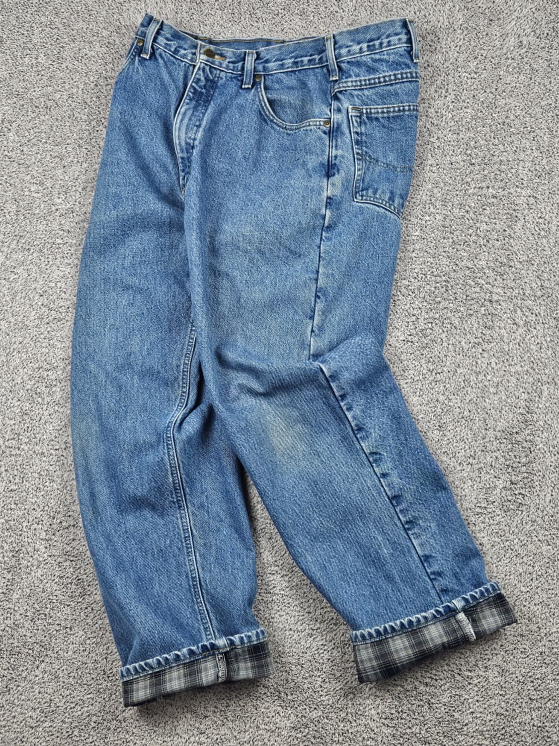 칼하트 헤비 플란넬 데님 워크 팬츠 ( 34 X 30 ) / 10375 상품이미지3