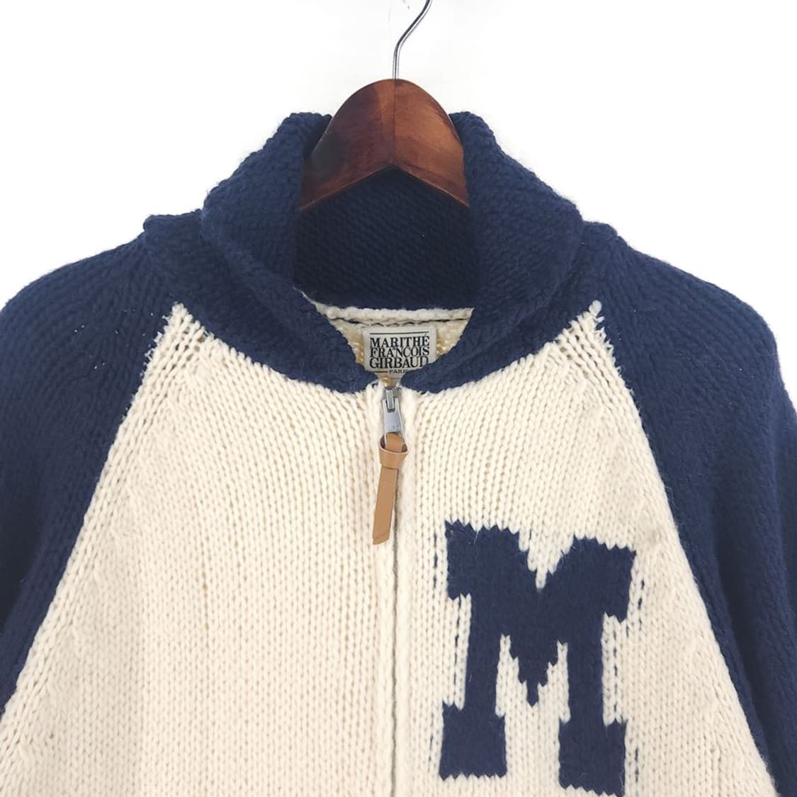 [남L](미사용)마리떼프랑소와저버 니트 집업[Y63-155] 상품이미지2