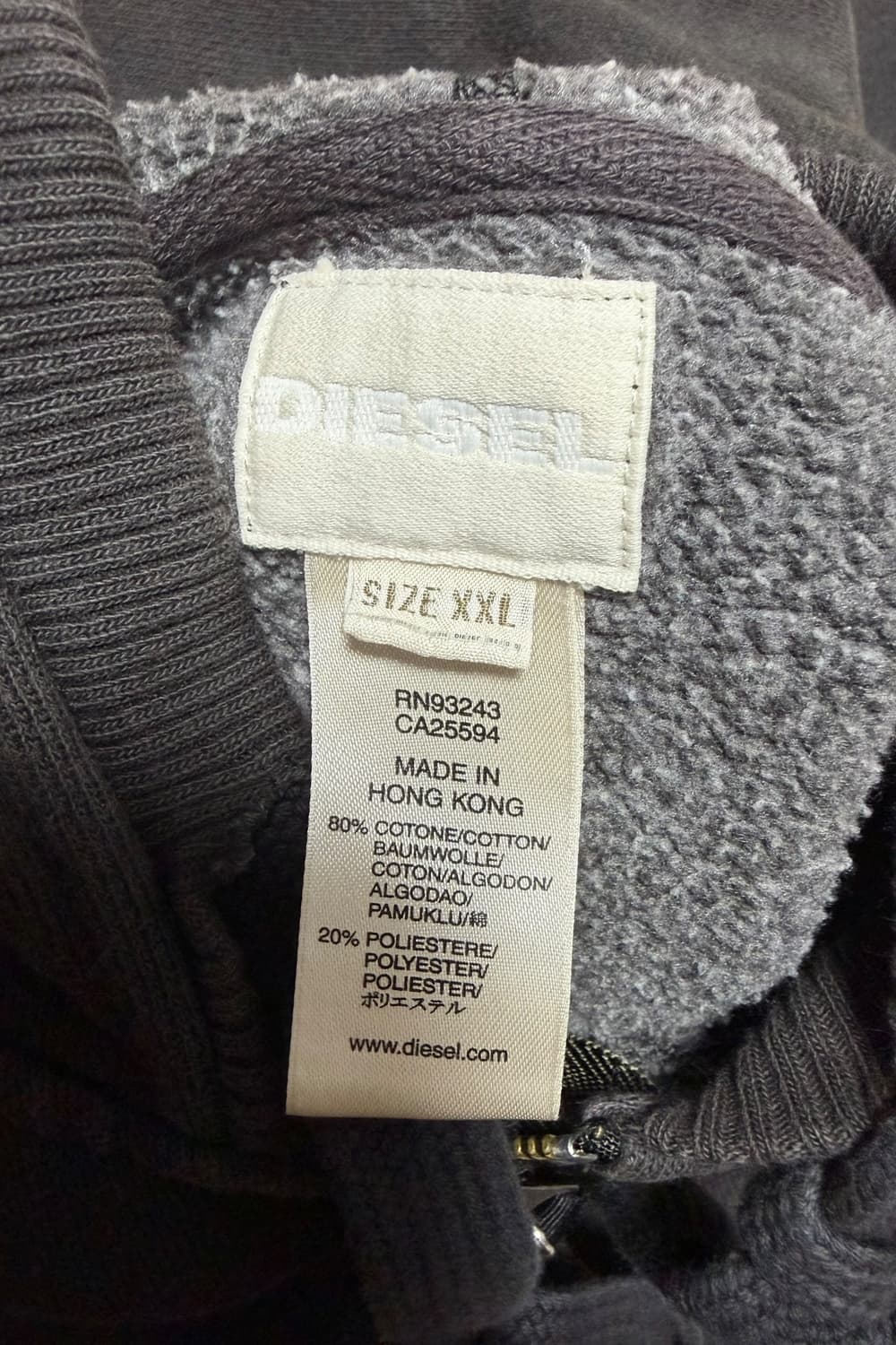 디젤 에스닉 빈티지 후드 집업 XXL 상품이미지7