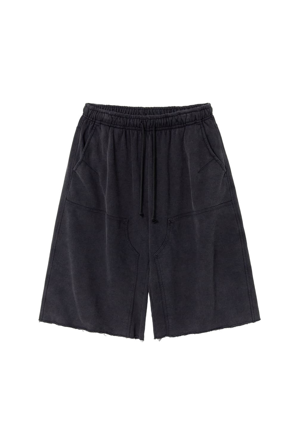 해칭룸 double knee shorts black 상품이미지1