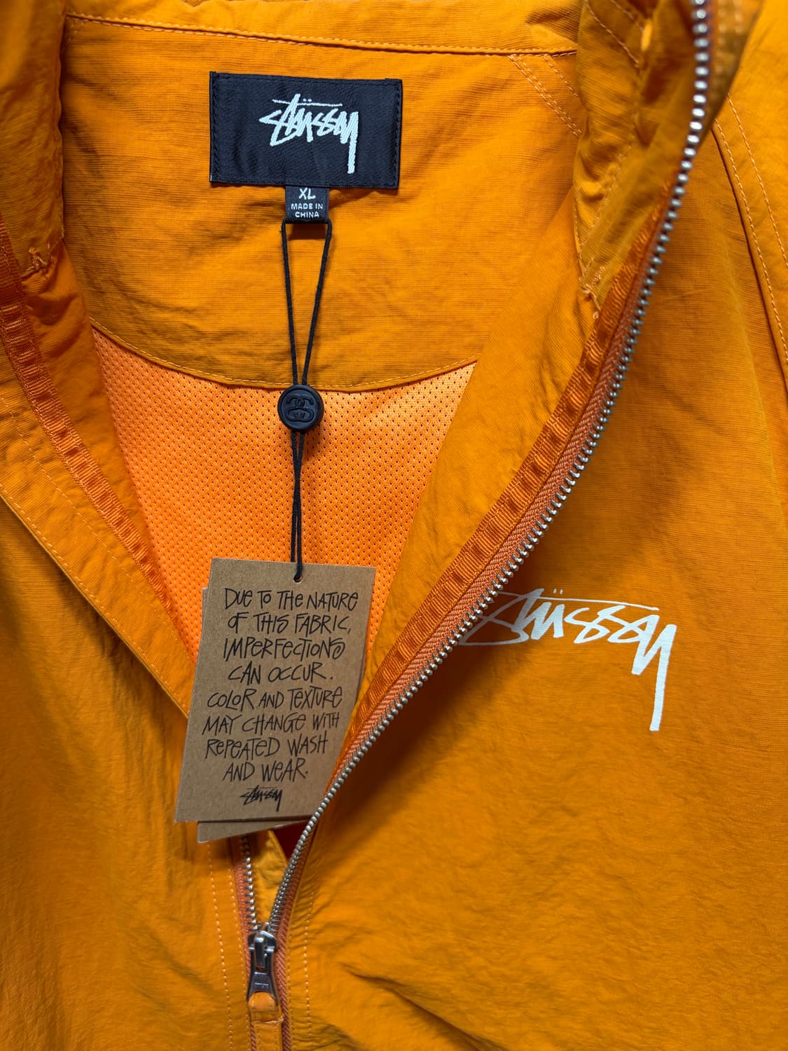 스투시 비치쉘 자켓 오랜지 컬러 XL 사이즈 판매합니다. 상품이미지4