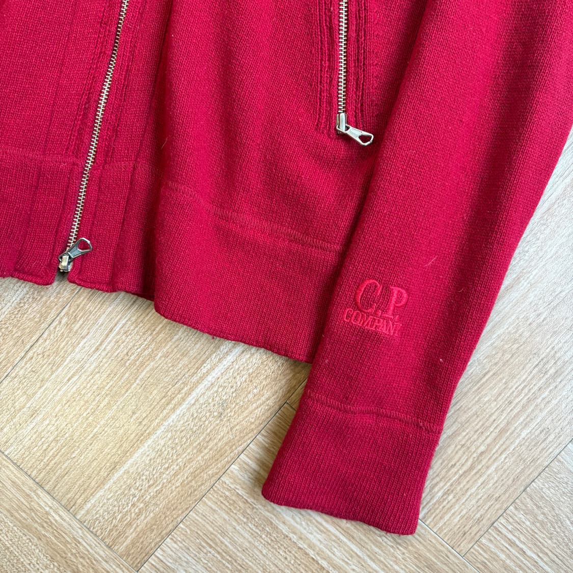 씨피컴퍼니 울 니트 고글 집업 자켓 상품이미지7