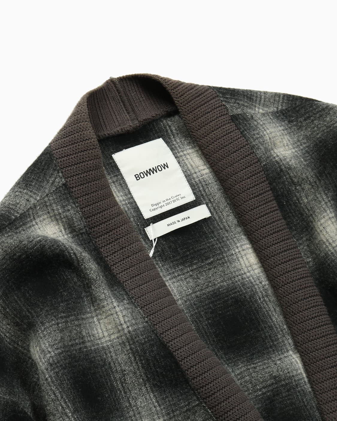  BOWWOW Wool Check Cardigan 상품이미지3