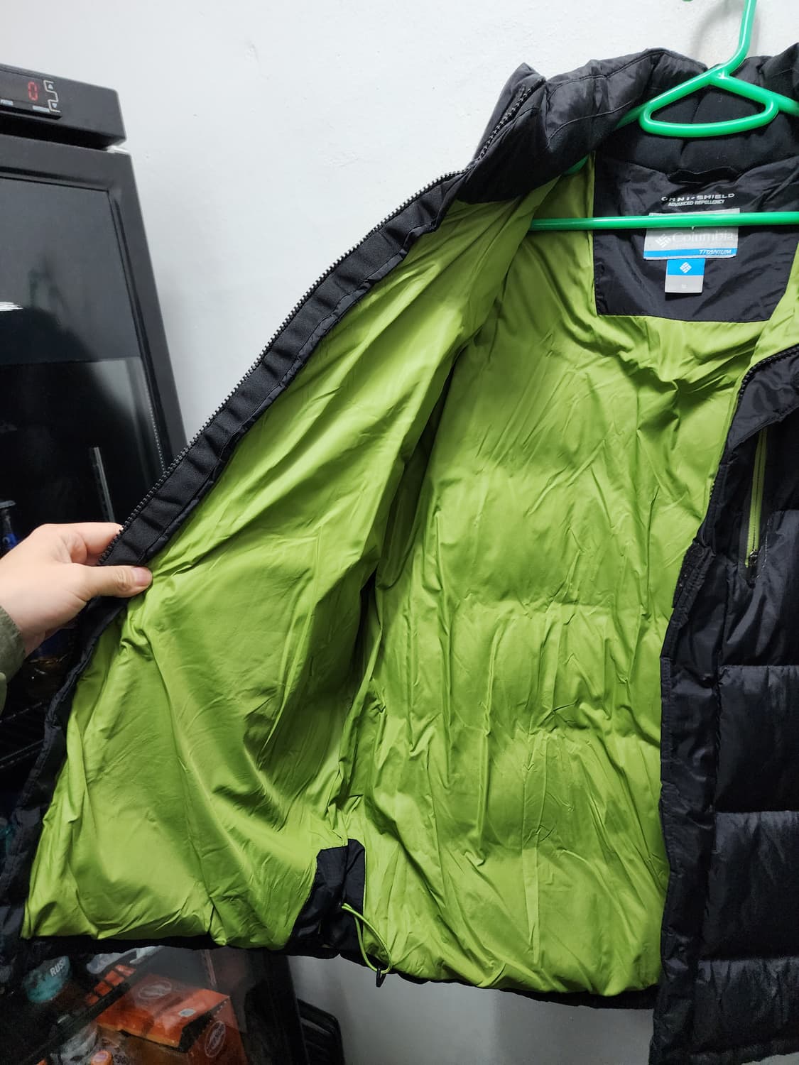 컬럼비아 센터로고 티타늄 구스다운 패딩 상품이미지5