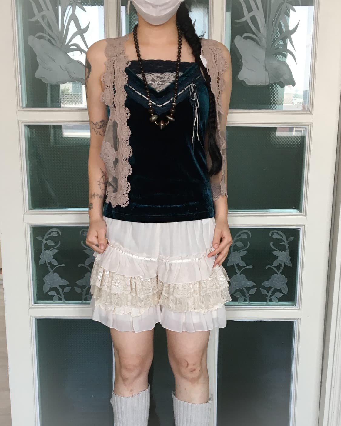 Lace point velvet sleeveless 상품이미지6