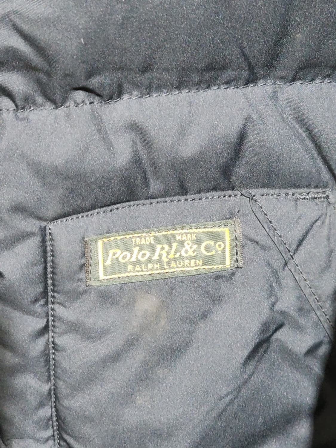 (L) 랄프로렌 폴로 패딩점퍼 네이비 후드 다운자켓  상품이미지5