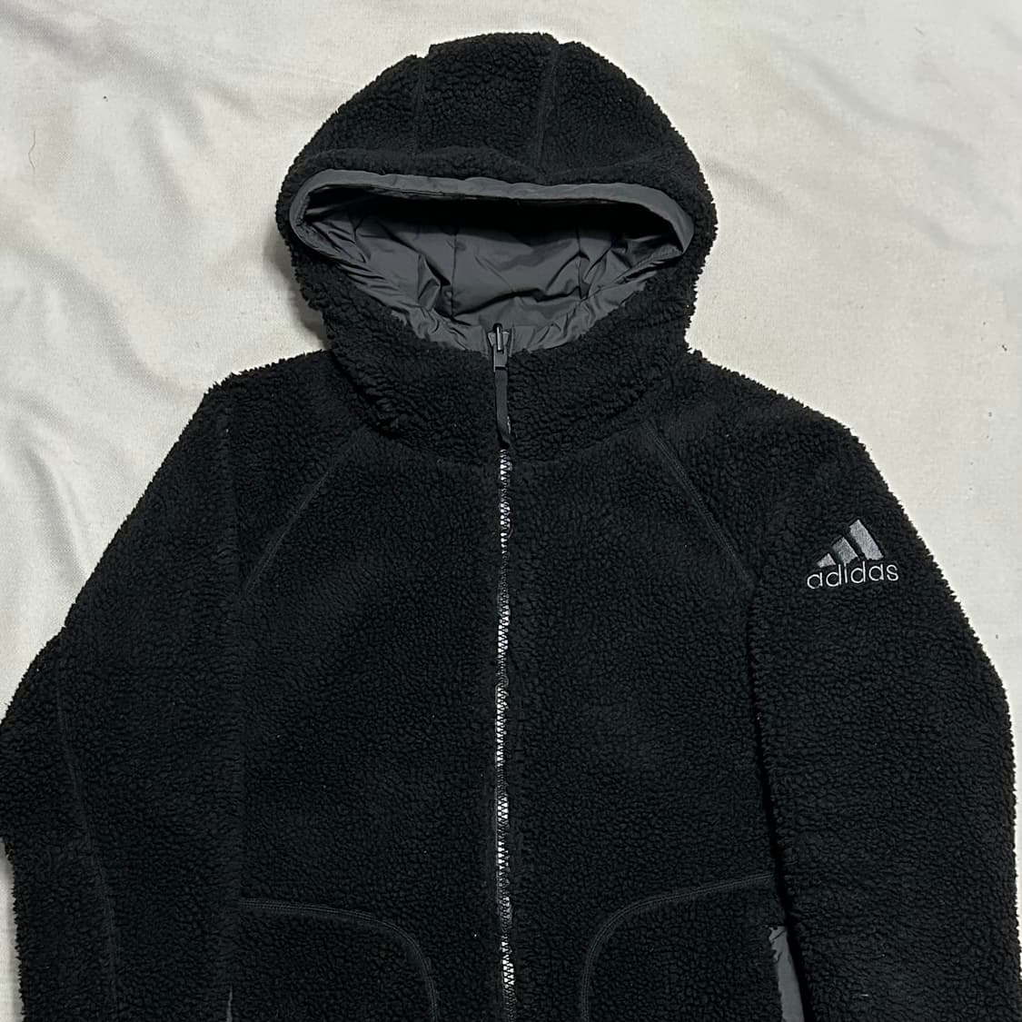 L 아디다스 리버시블 뽀글이 패딩 상품이미지1