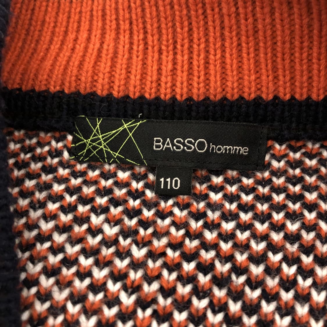 BASSO 바쏘 체크 니트가디건 110 상품이미지5