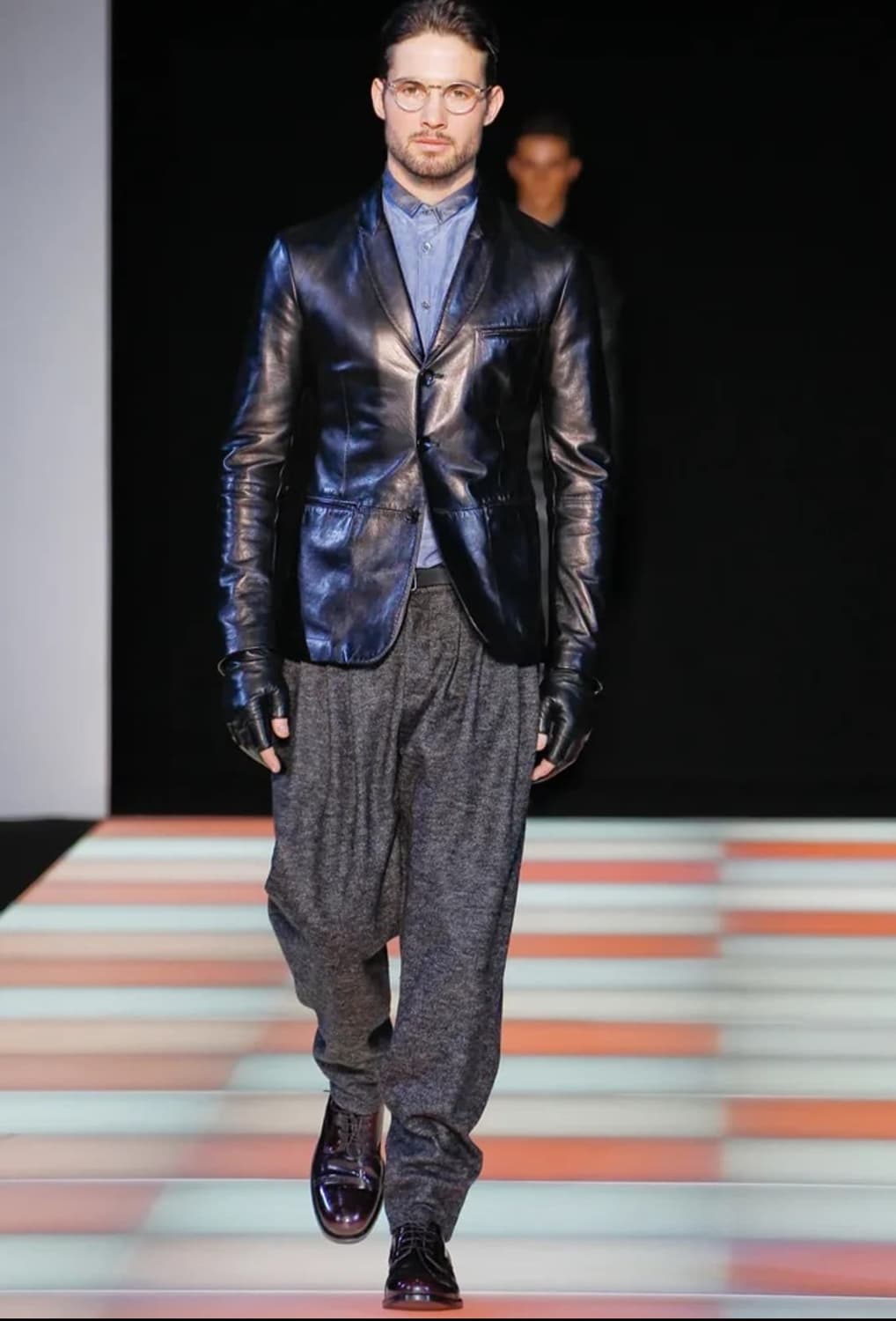 아르마니 레더 블레이저 상품이미지1