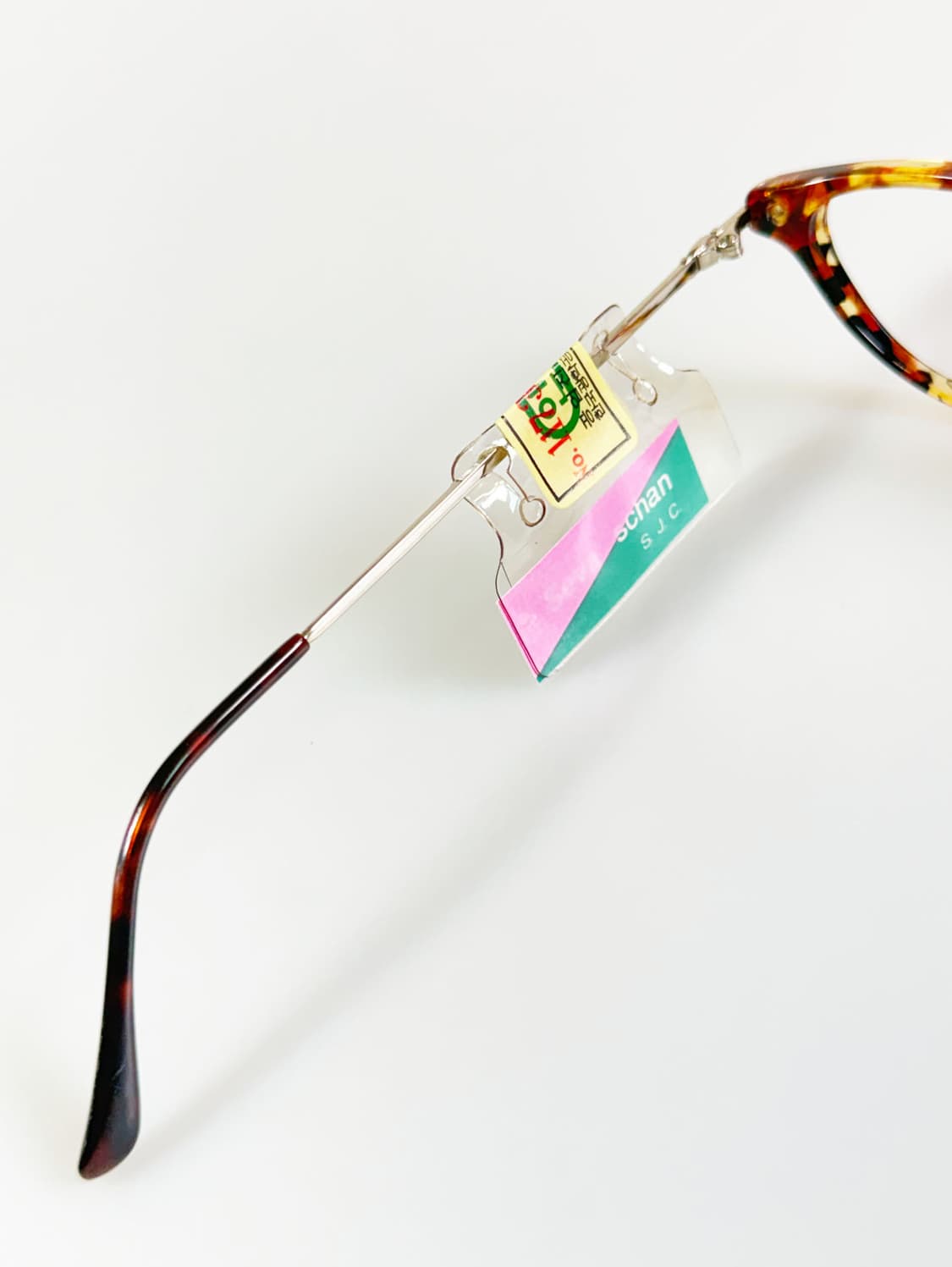 90s SEVA SCHAN 캣아이 뿔테 마블 빈티지 안경 상품이미지8