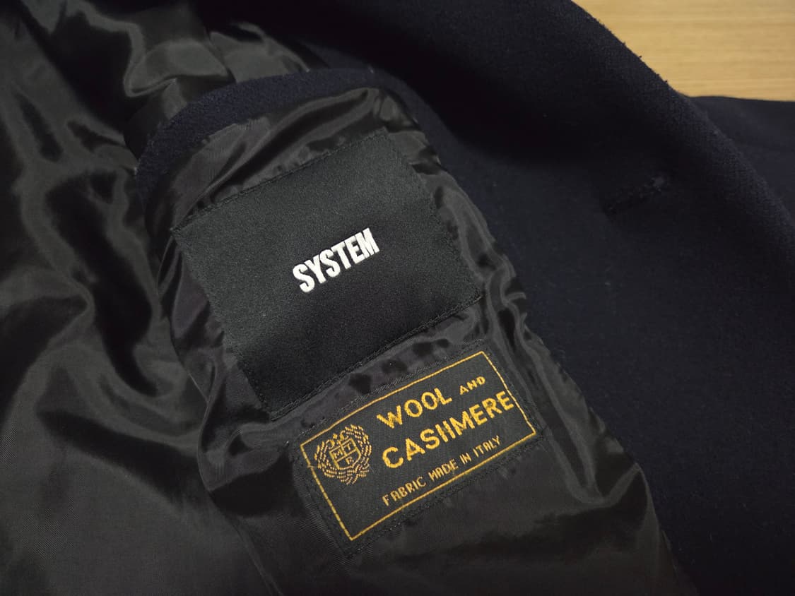 시스템 옴므  베색 오버  싱글 코트  상품이미지6