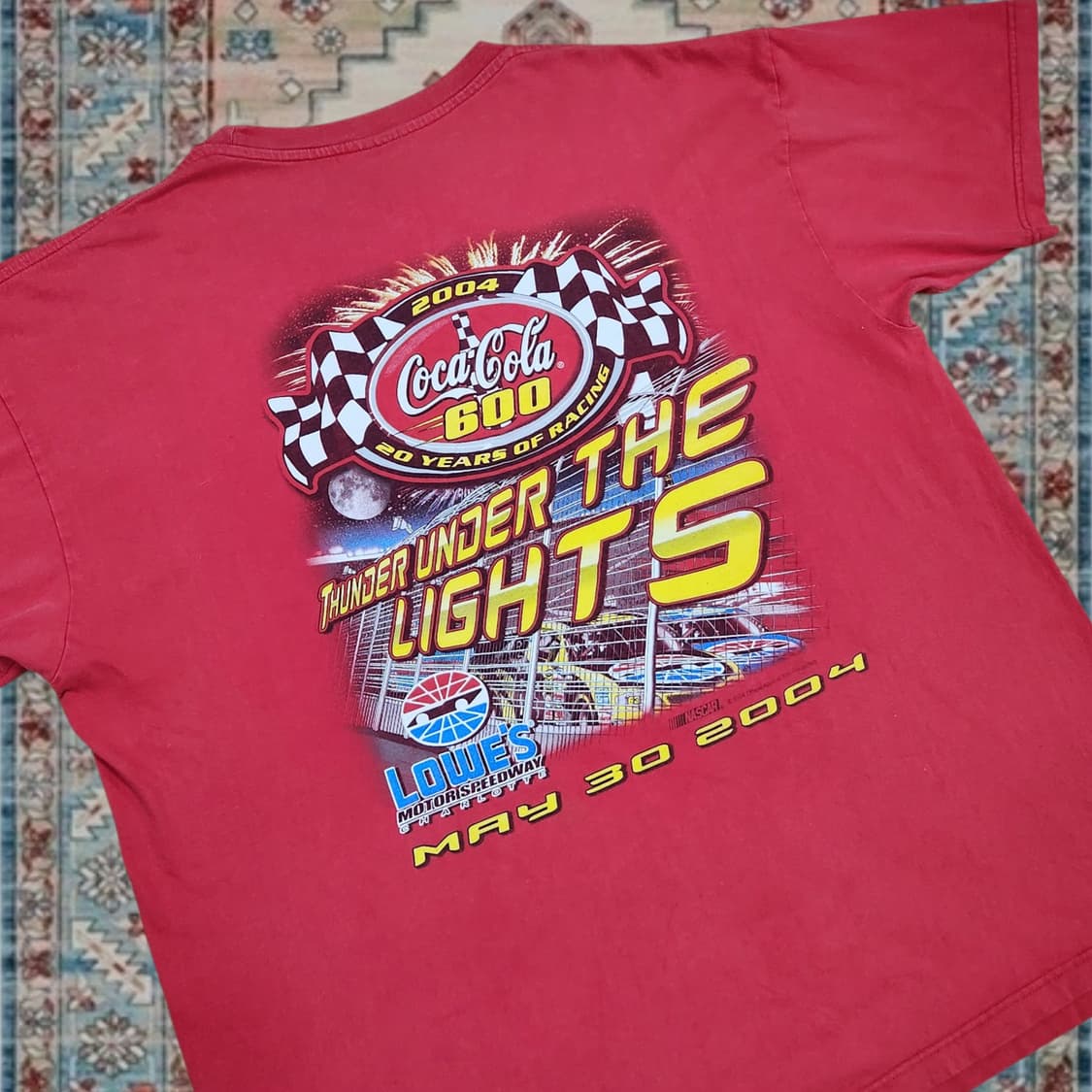 2004 코카콜라 600 NASCAR 레이싱 티셔츠 2XL 상품이미지2