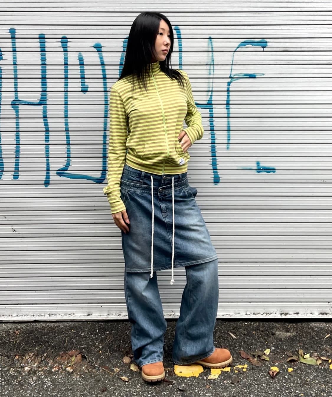 SCULPTOR 스컬프터 스트라이프 져지 라임 S size 상품이미지4