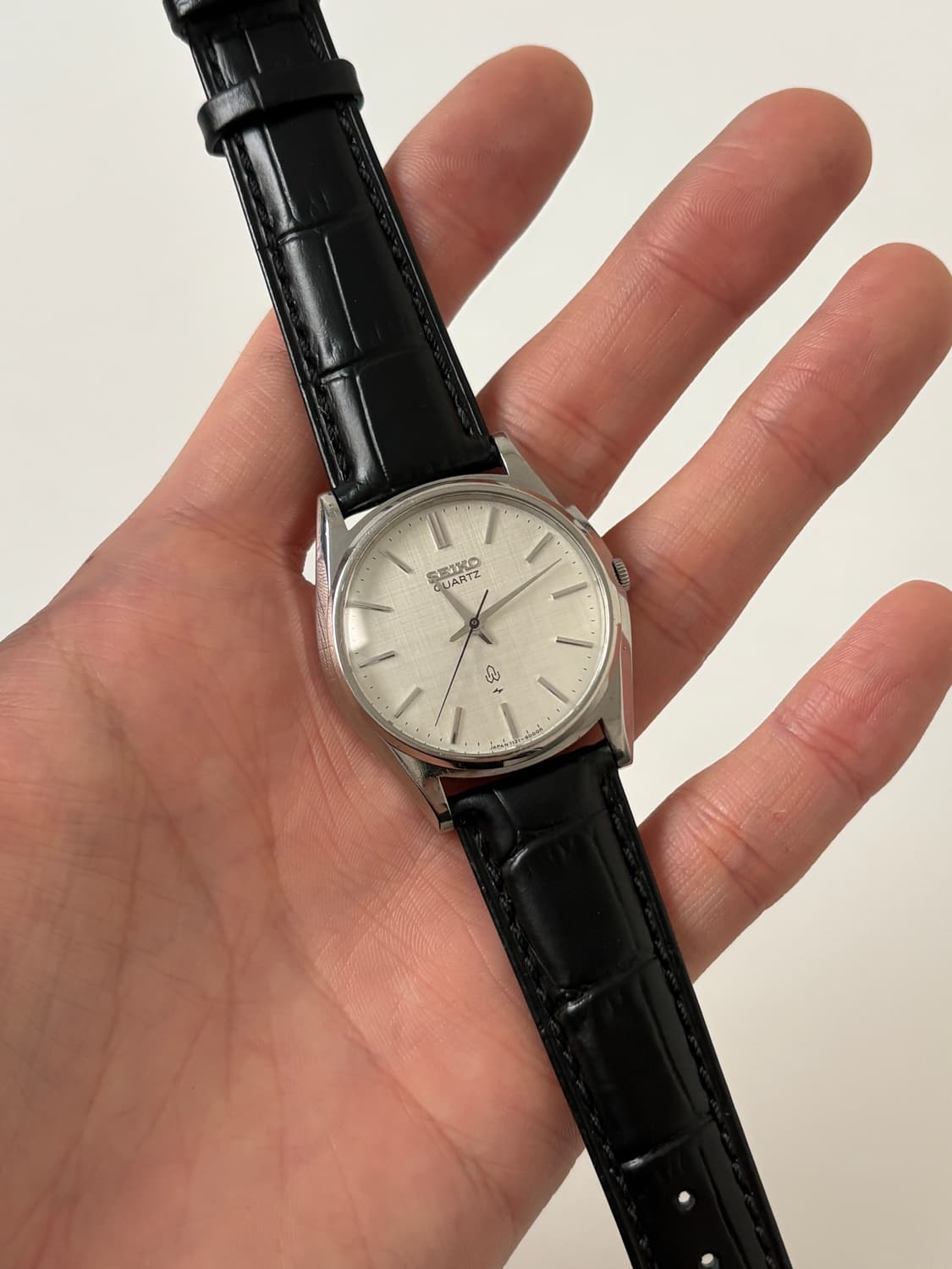 1980s Linen Dial Silver Quartz 상품이미지3