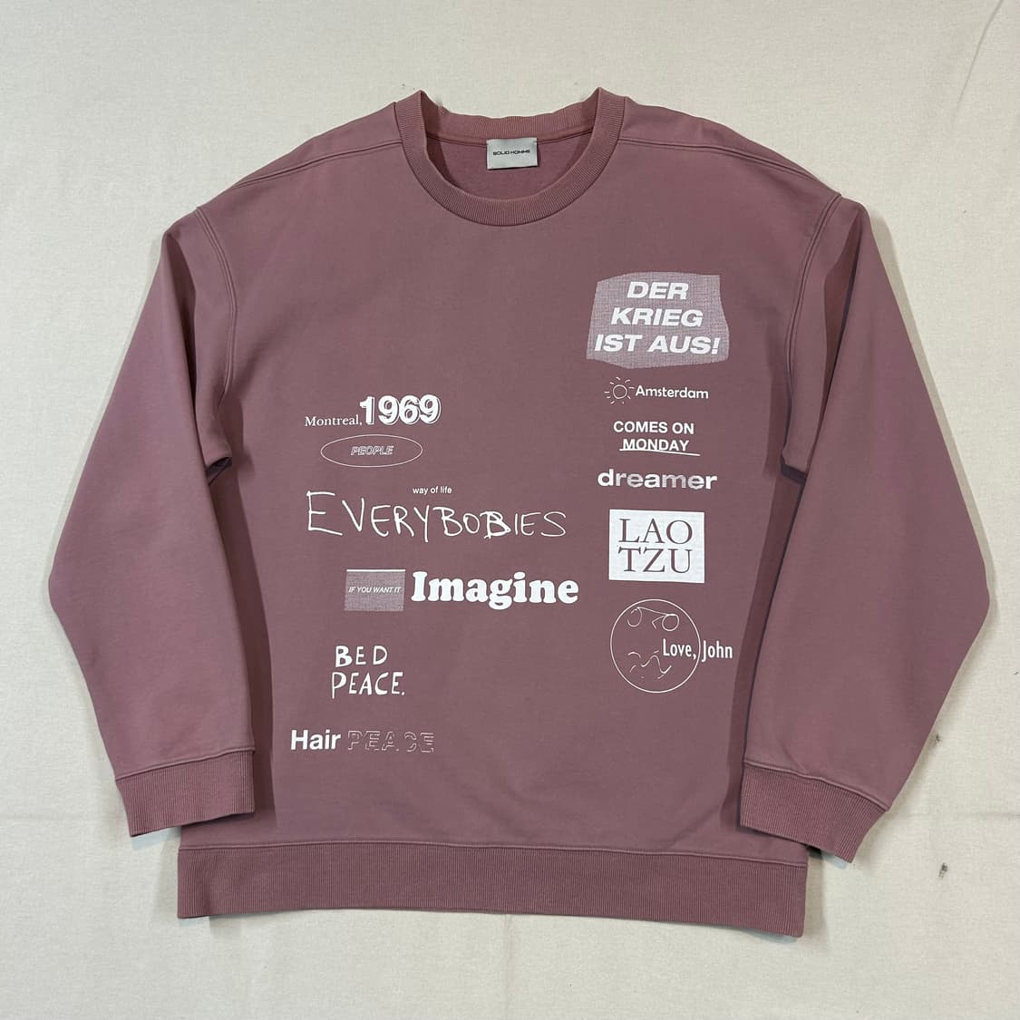 XL) 솔리드옴므 우영미 스웻 맨투맨 상품이미지1