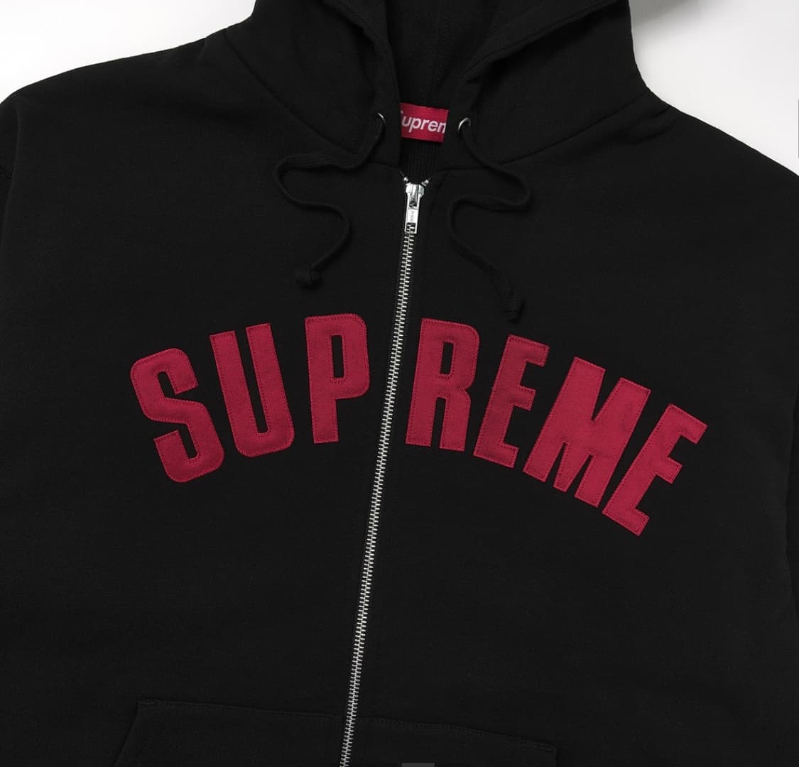 슈프림 아크 써멀 라인드 집업 후드 스웨트셔츠 블랙 - 25FW 상품이미지2