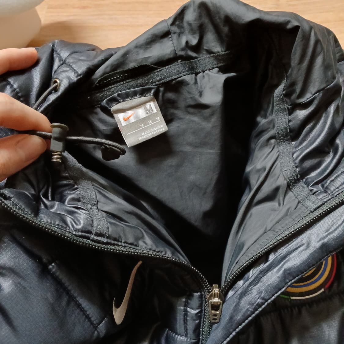 nike 나이키 인터밀란 유광 패딩 점퍼 자켓 m 95 상품이미지6