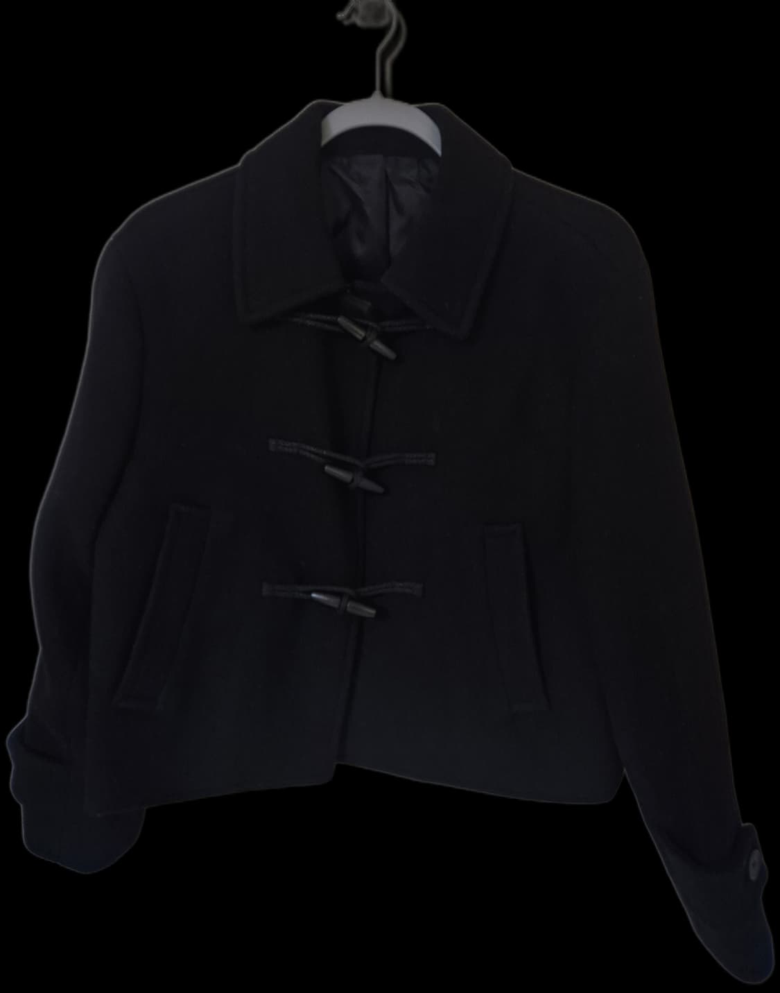 무신사 스탠다드 우먼 더플 숏 코트 XS 블랙 상품이미지5