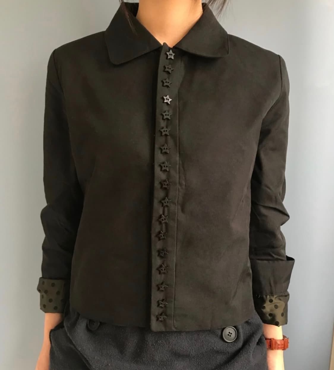 오스하이 자켓 Stars Shirt Jacket Black 상품이미지1
