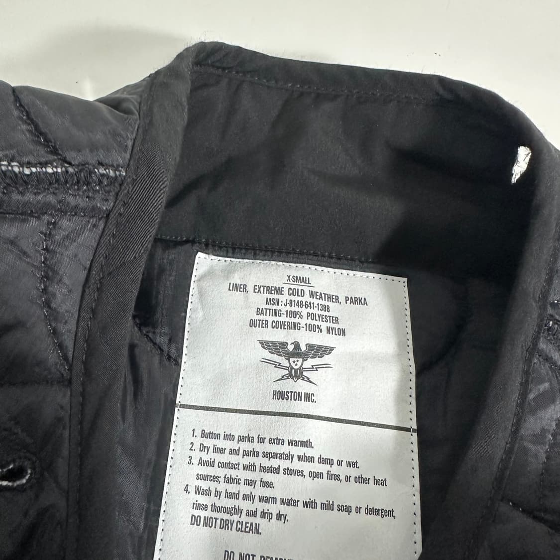 95 휴스턴 재팬 블랙 내피 깔깔이 점퍼 상품이미지4