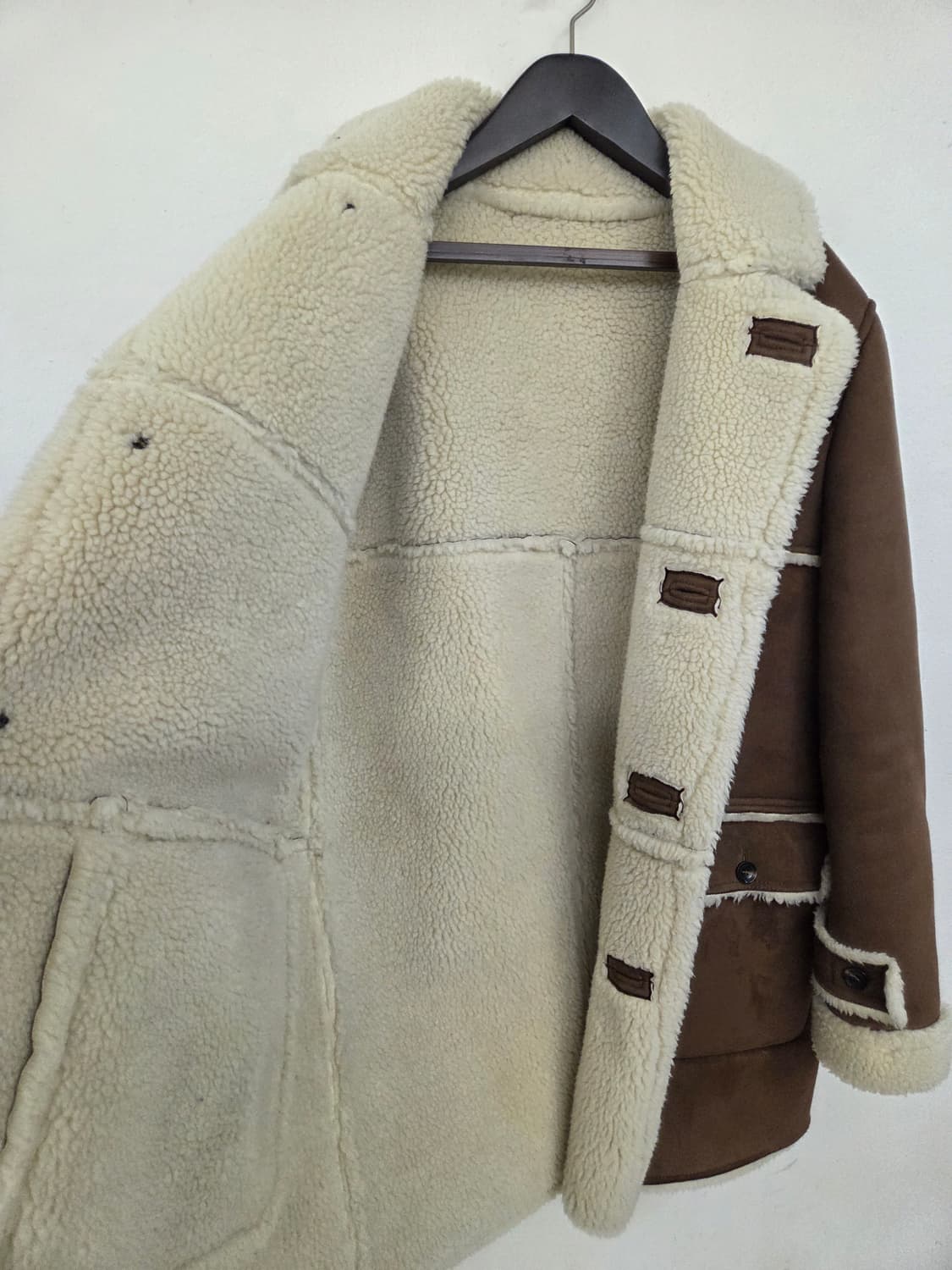 자라 맨 에코무스탕 자켓  상품이미지6